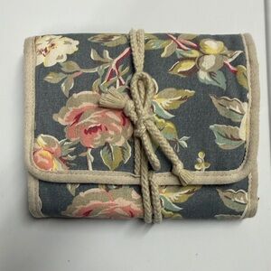 Floral Canvas Clutch